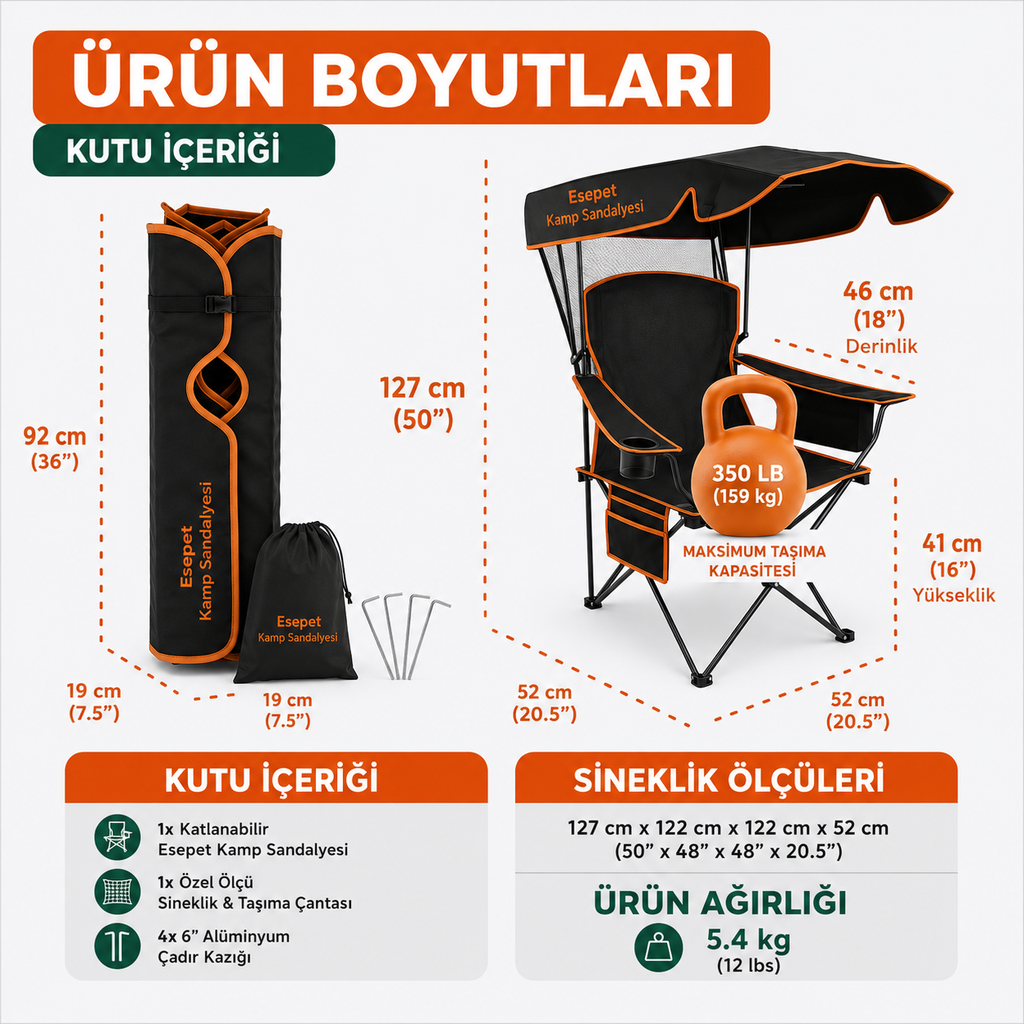 Tam Korumalı Kamp Sandalyesi™