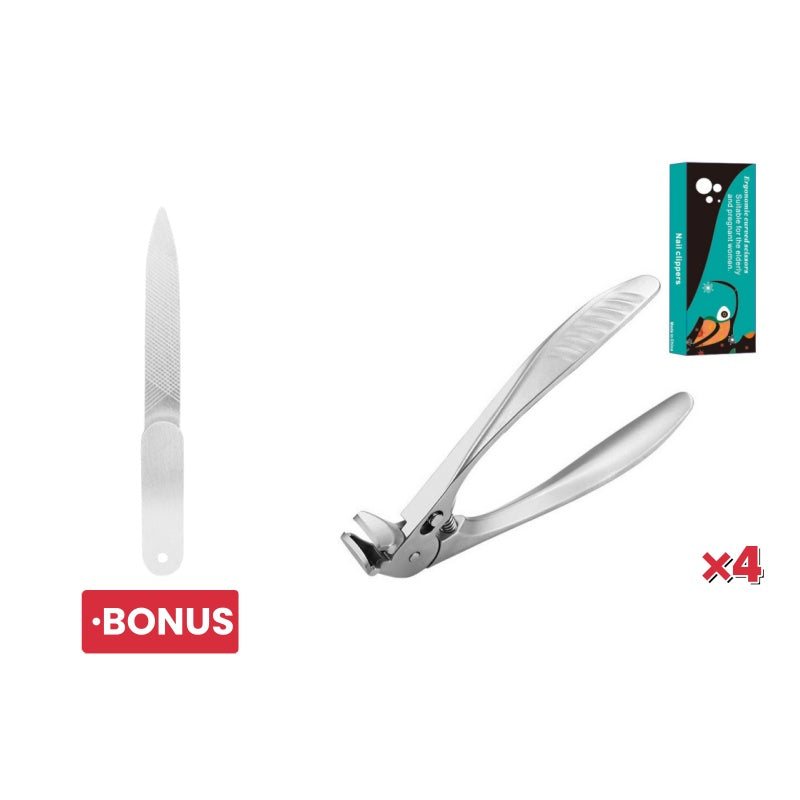 Precision long-handled nail clippers